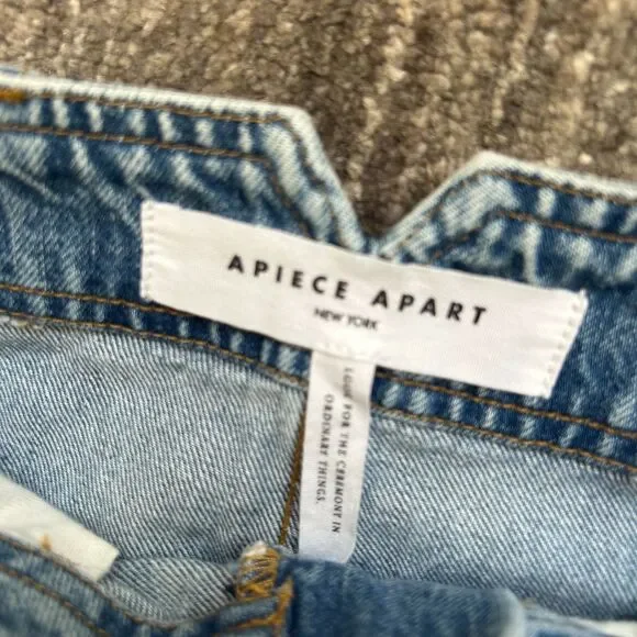 Apiece Apart High Waist Wide Leg Jeans - Picture 6 of 10